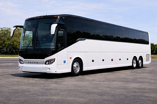 56-passenger charter bus available for charter in Waterbury, CT